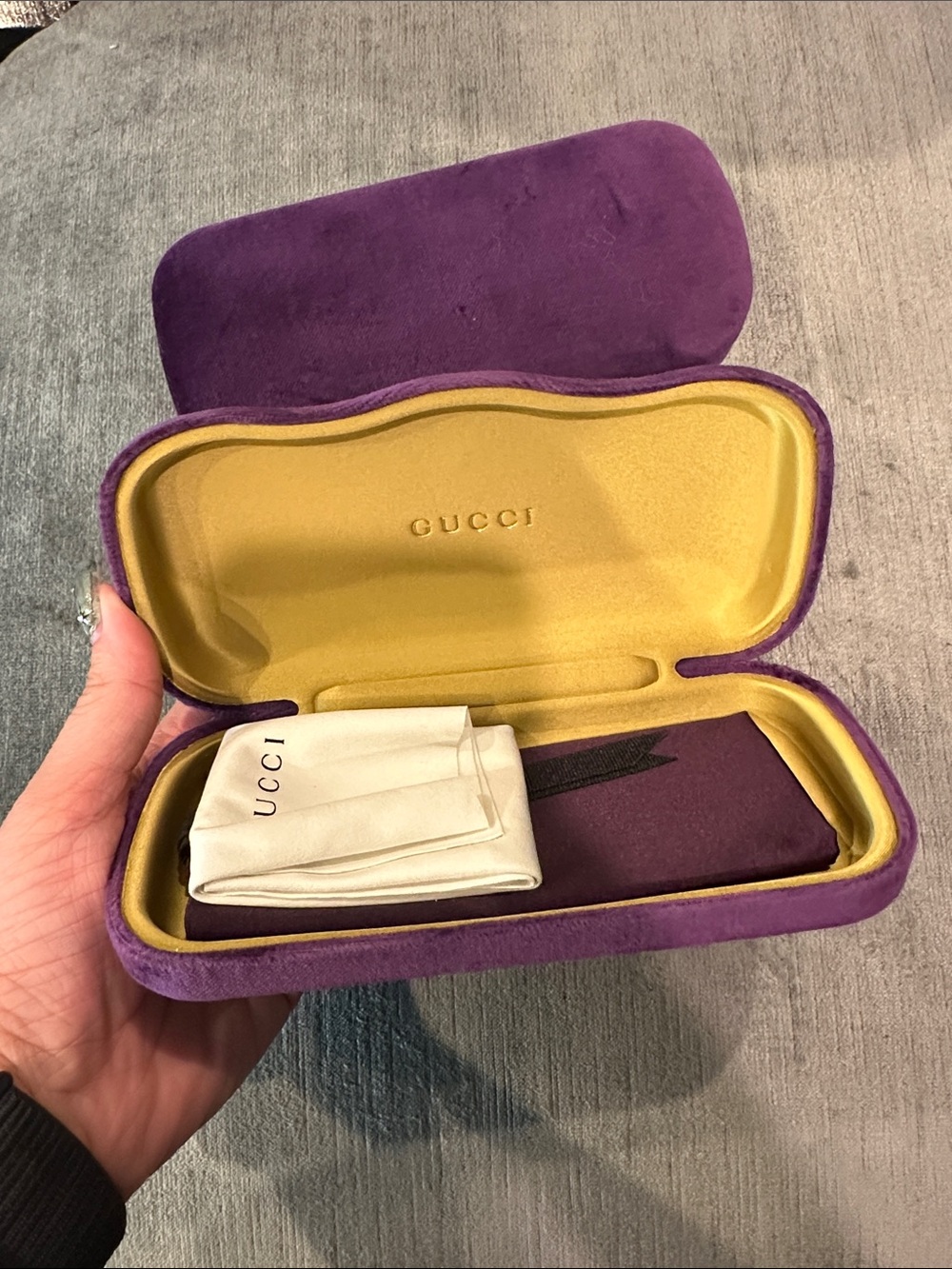 Gucci Purple Sunglasses Case